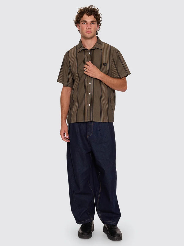 NEW WAYS OF LIVING CROP S/S STRIPE SHIRT