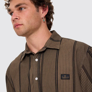 NEW WAYS OF LIVING CROP S/S STRIPE SHIRT