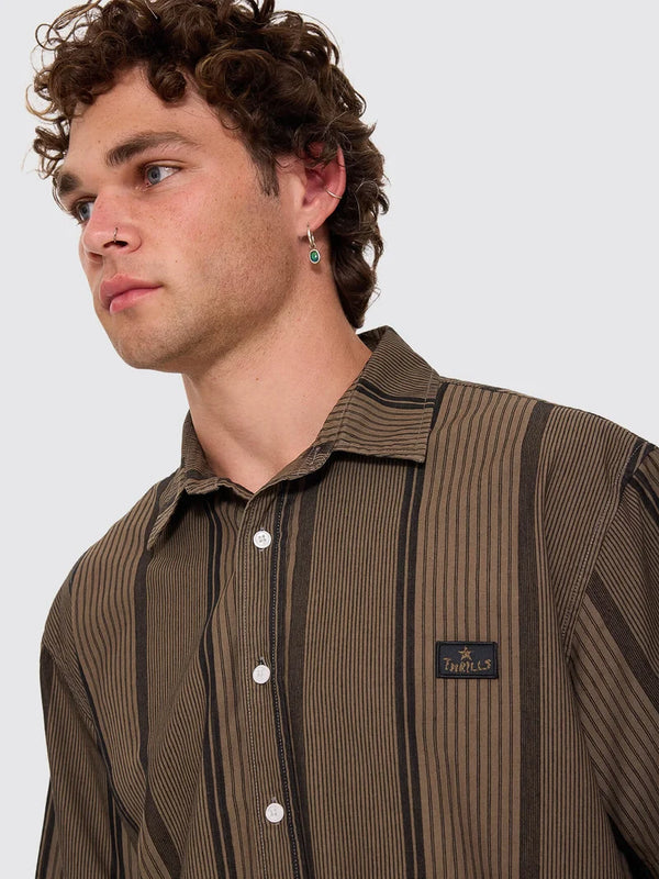 NEW WAYS OF LIVING CROP S/S STRIPE SHIRT