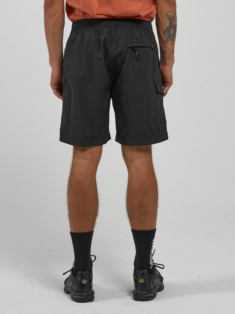 ALL BARK NYLON SHORT BLACK
